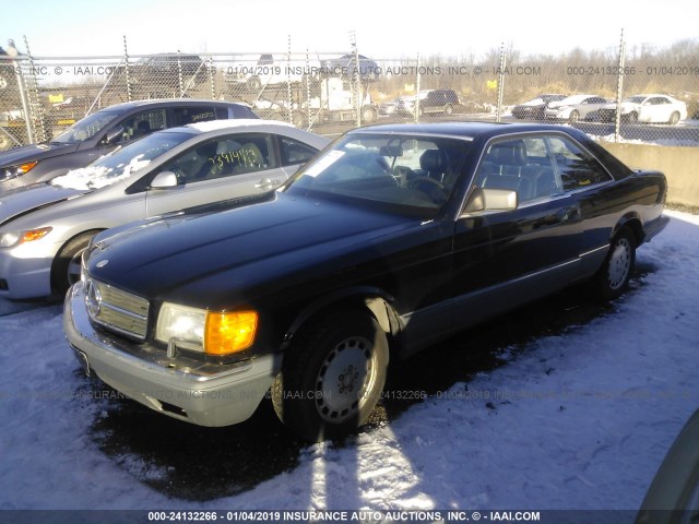 WDBCA45D1JA395992 - 1988 MERCEDES-BENZ 560 SEC BLACK photo 2