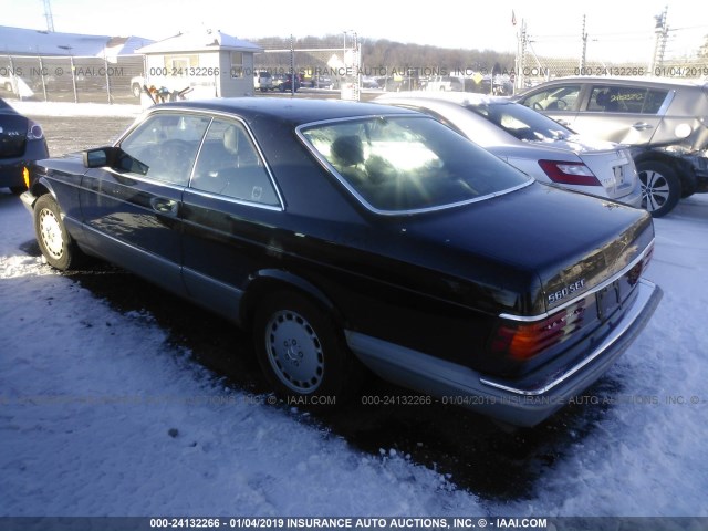 WDBCA45D1JA395992 - 1988 MERCEDES-BENZ 560 SEC BLACK photo 3