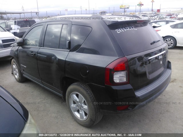 1C4NJCBA3ED551999 - 2014 JEEP COMPASS SPORT BLACK photo 3