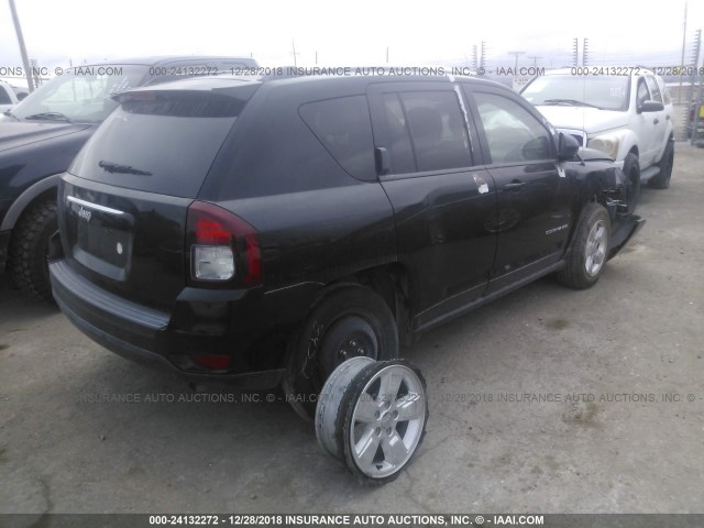 1C4NJCBA3ED551999 - 2014 JEEP COMPASS SPORT BLACK photo 4