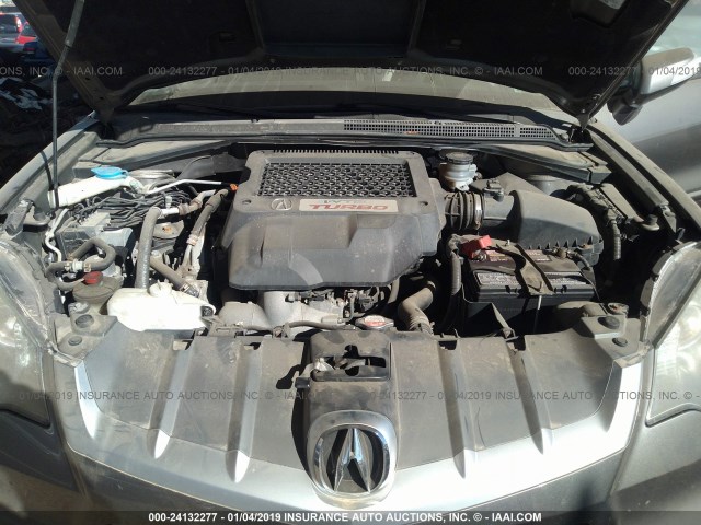 5J8TB18287A021798 - 2007 ACURA RDX GRAY photo 10