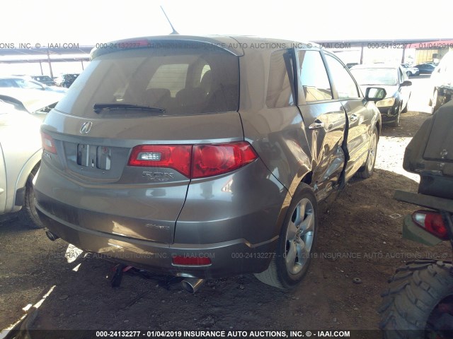 5J8TB18287A021798 - 2007 ACURA RDX GRAY photo 4