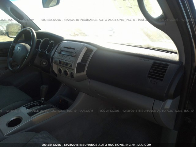 5TEJU62N58Z470461 - 2008 TOYOTA TACOMA DOUBLE CAB PRERUNNER BLACK photo 5