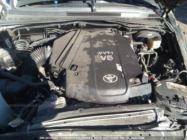 3TMJU4GN5EM167556 - 2014 TOYOTA TACOMA DOUBLE CAB PRERUNNER BLACK photo 10