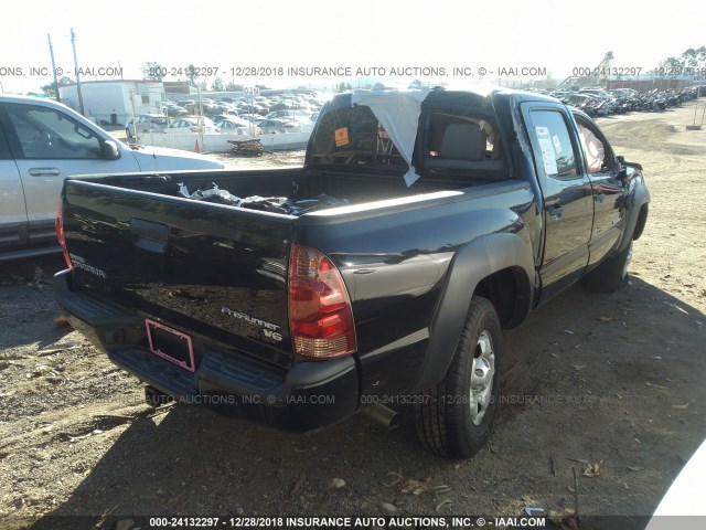3TMJU4GN5EM167556 - 2014 TOYOTA TACOMA DOUBLE CAB PRERUNNER BLACK photo 4