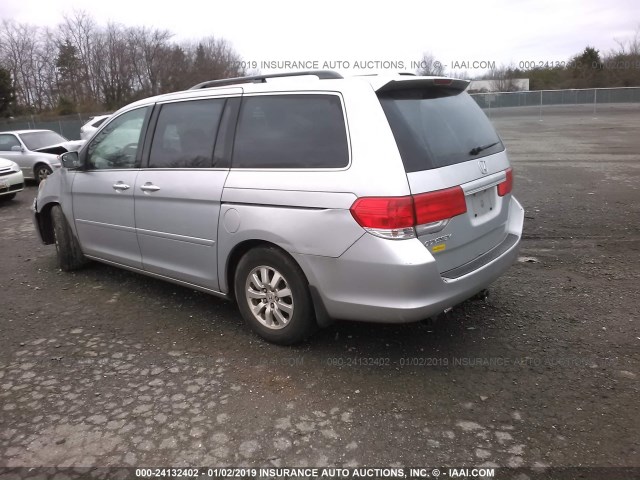 5FNRL3H73AB099840 - 2010 HONDA ODYSSEY EXL SILVER photo 3