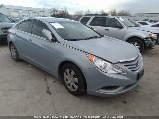 5NPEB4AC5CH352501 - 2012 HYUNDAI SONATA GLS BLUE photo 1