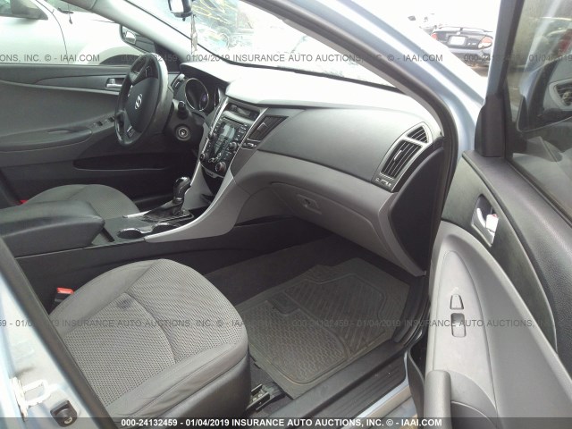 5NPEB4AC5CH352501 - 2012 HYUNDAI SONATA GLS BLUE photo 5