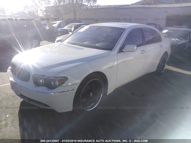 WBAGN63493DR13061 - 2003 BMW 745 LI WHITE photo 2