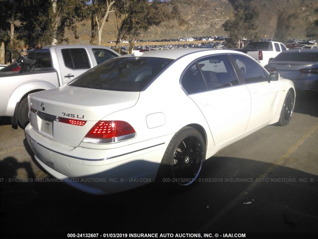 WBAGN63493DR13061 - 2003 BMW 745 LI WHITE photo 4