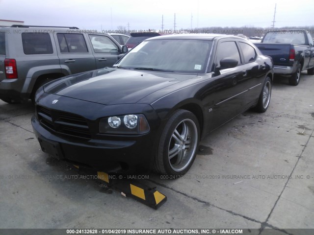 2B3KA43G16H424783 - 2006 DODGE CHARGER SE/SXT BLACK photo 2