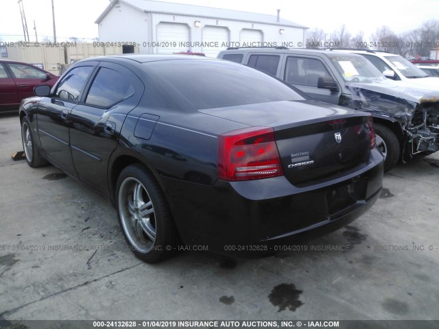 2B3KA43G16H424783 - 2006 DODGE CHARGER SE/SXT BLACK photo 3