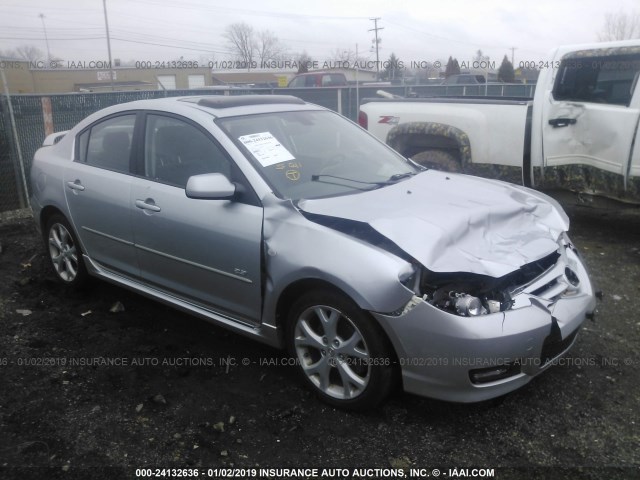 JM1BK323481784037 - 2008 MAZDA 3 S SILVER photo 1