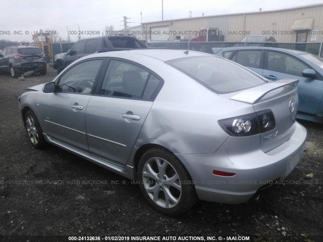 JM1BK323481784037 - 2008 MAZDA 3 S SILVER photo 3