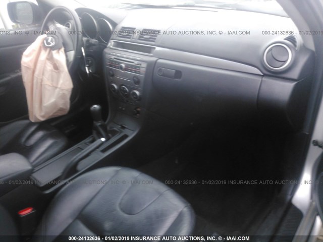 JM1BK323481784037 - 2008 MAZDA 3 S SILVER photo 5