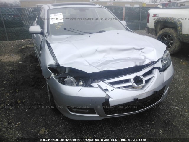 JM1BK323481784037 - 2008 MAZDA 3 S SILVER photo 6