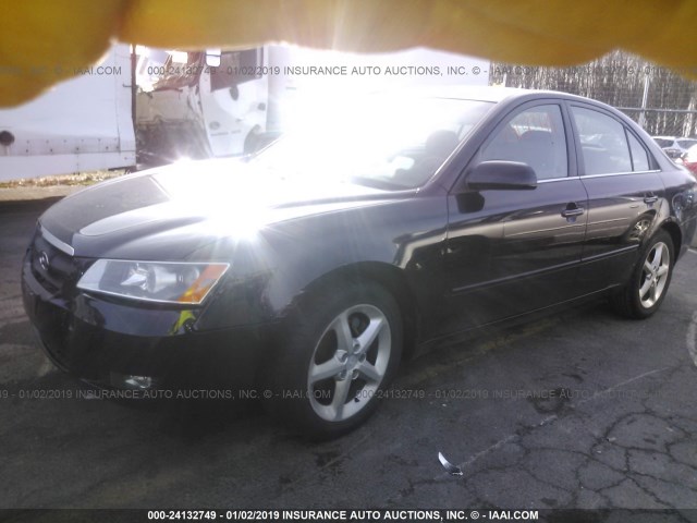 5NPEU46F68H382370 - 2008 HYUNDAI SONATA SE/LIMITED BLACK photo 2