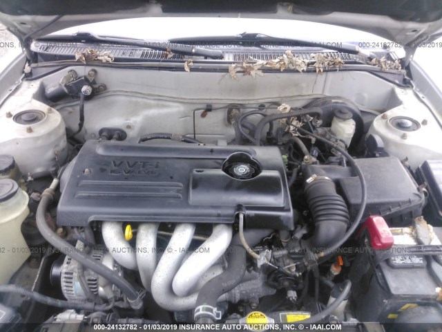 2T1BR12E3YC266580 - 2000 TOYOTA COROLLA VE/CE/LE SILVER photo 10