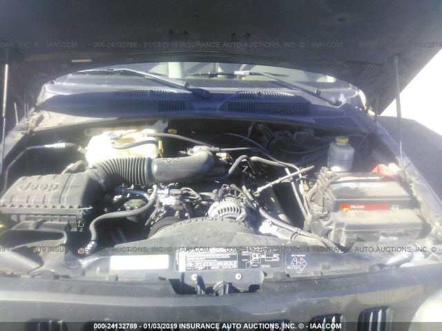 1J4GL38K25W678633 - 2005 JEEP LIBERTY RENEGADE GREEN photo 10