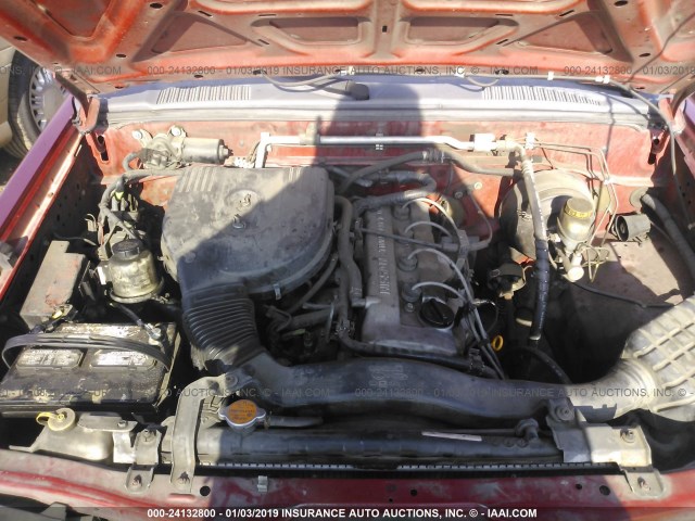1N6DD26S8YC396843 - 2000 NISSAN FRONTIER KING CAB XE RED photo 10