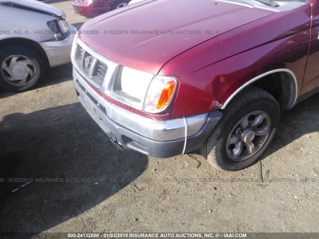 1N6DD26S8YC396843 - 2000 NISSAN FRONTIER KING CAB XE RED photo 6