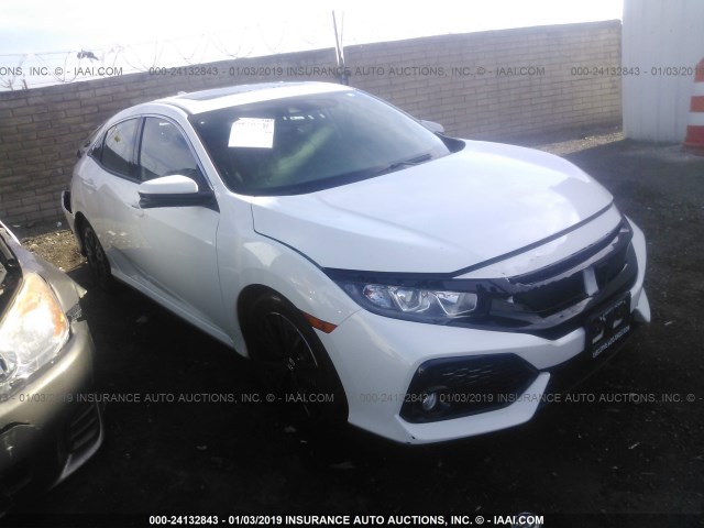 SHHFK7H81HU420112 - 2017 HONDA CIVIC EXL WHITE photo 1