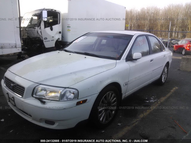 YV1TS592651405722 - 2005 VOLVO S80 2.5T WHITE photo 2