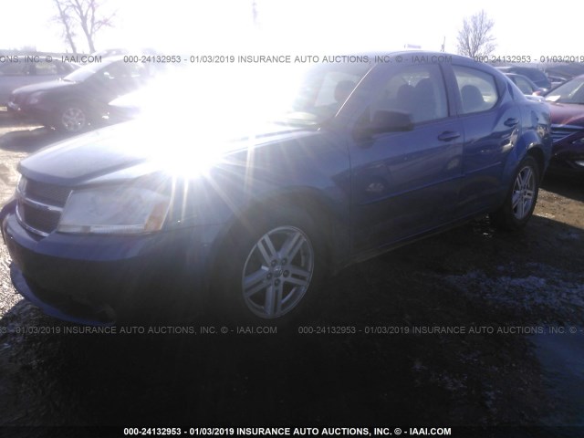 1B3LC56B79N502192 - 2009 DODGE AVENGER SXT/R/T BLUE photo 2