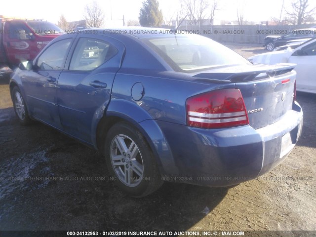 1B3LC56B79N502192 - 2009 DODGE AVENGER SXT/R/T BLUE photo 3