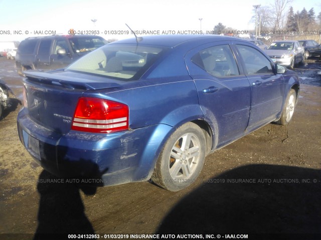 1B3LC56B79N502192 - 2009 DODGE AVENGER SXT/R/T BLUE photo 4