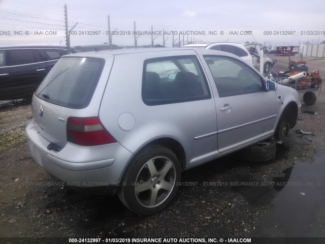 9BWPG61J524026583 - 2002 VOLKSWAGEN GTI VR6 SILVER photo 4