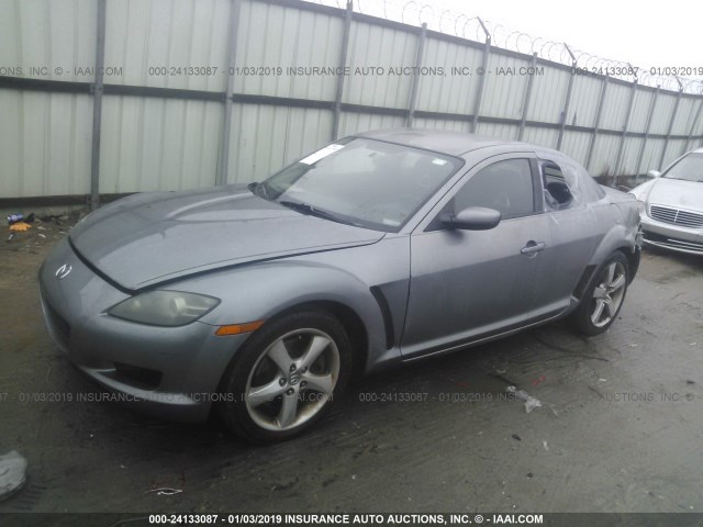 JM1FE173240122172 - 2004 MAZDA RX8 SILVER photo 2