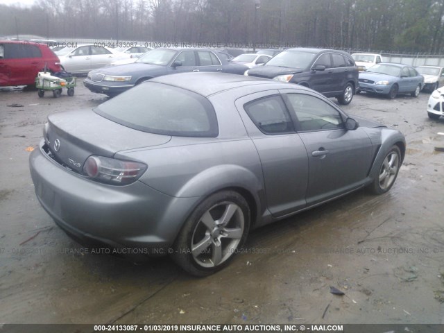 JM1FE173240122172 - 2004 MAZDA RX8 SILVER photo 4