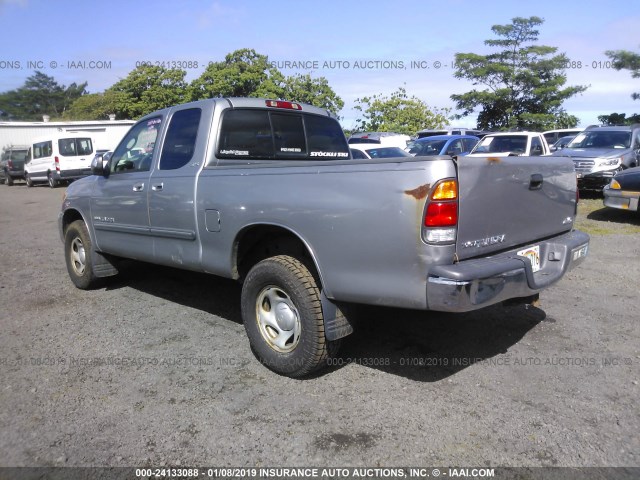 5TBBN44153S367930 - 2003 TOYOTA TUNDRA ACCESS CAB SR5 SILVER photo 3