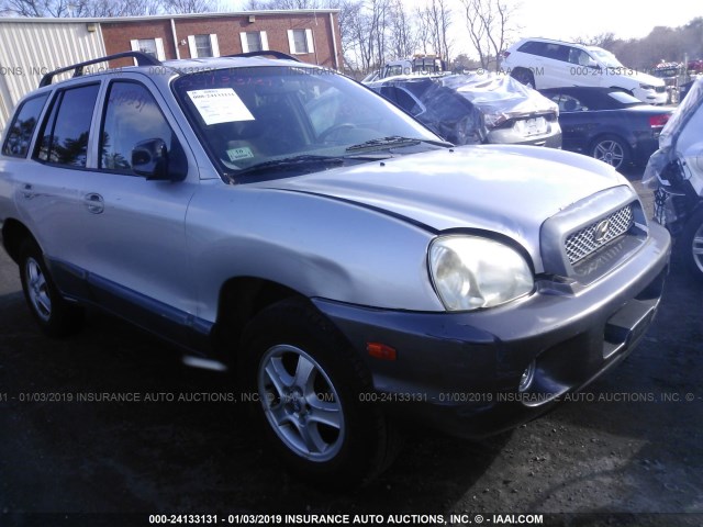 KM8SB12B73U566575 - 2003 HYUNDAI SANTA FE GL SILVER photo 1