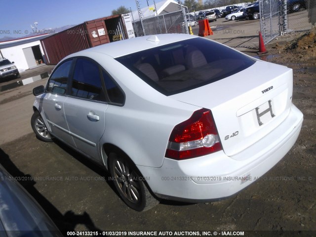 YV1MS382752108513 - 2005 VOLVO S40 2.4I WHITE photo 3