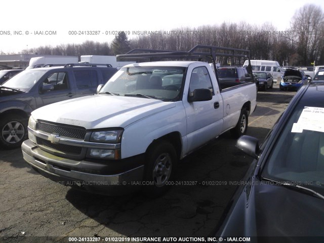 1GCEC14X74Z202443 - 2004 CHEVROLET SILVERADO C1500 WHITE photo 2