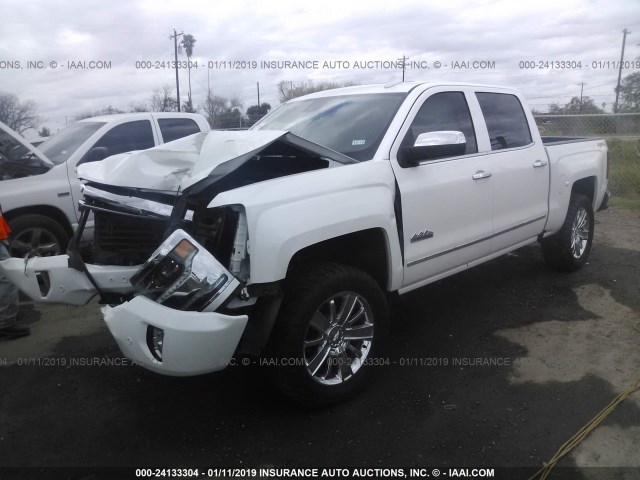 3GCUKTEJ2JG186152 - 2018 CHEVROLET SILVERADO K1500 HIGH COUNTRY WHITE photo 2