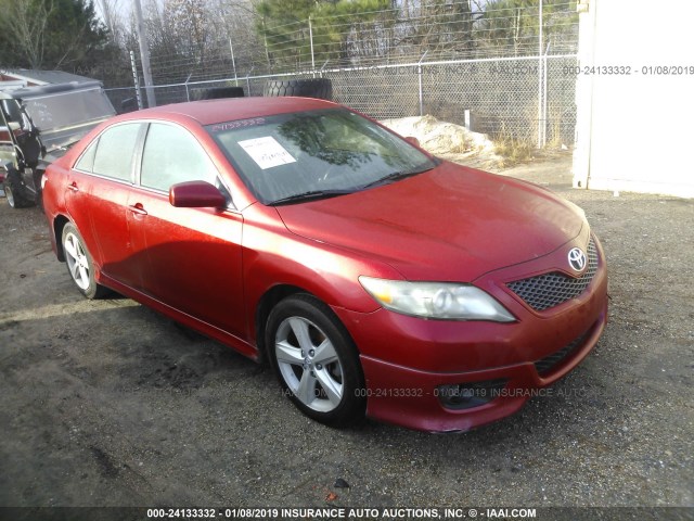 4T1BF3EK6AU042262 - 2010 TOYOTA CAMRY SE/LE/XLE RED photo 1