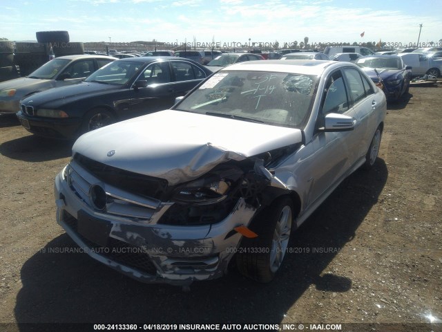 WDDGF4HB9CA601079 - 2012 MERCEDES-BENZ C 250 SILVER photo 6