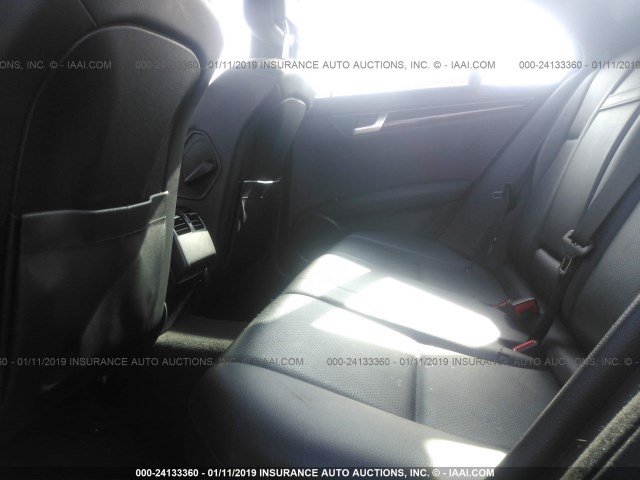 WDDGF4HB9CA601079 - 2012 MERCEDES-BENZ C 250 SILVER photo 8