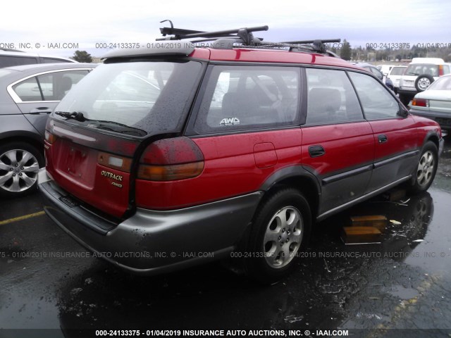 4S3BG685XX6633149 - 1999 SUBARU LEGACY OUTBACK/OUTBACK SSV/OUTBACK LIMITED/30TH ANNNIVERSARY OUTBACK RED photo 4