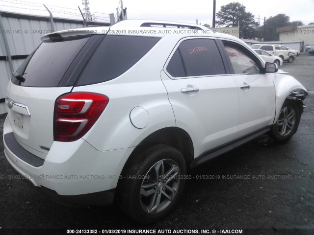 2GNALDEK7H6191777 - 2017 CHEVROLET EQUINOX PREMIER WHITE photo 4