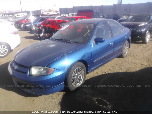 1G1JH52F647175998 - 2004 CHEVROLET CAVALIER LS SPORT BLUE photo 2