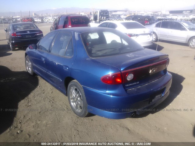 1G1JH52F647175998 - 2004 CHEVROLET CAVALIER LS SPORT BLUE photo 3