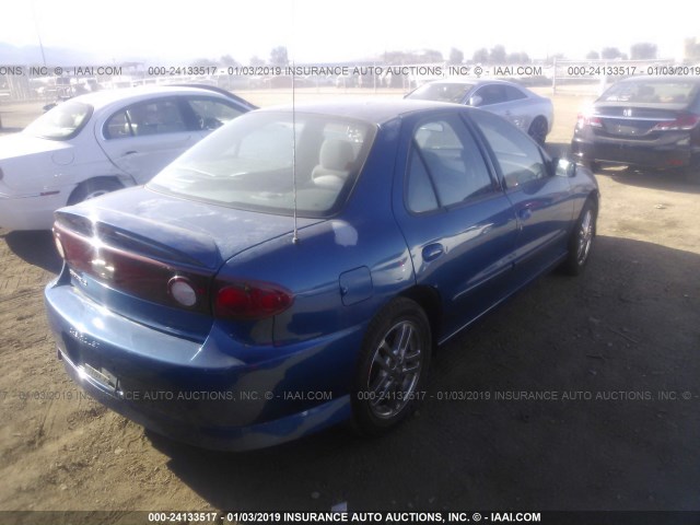 1G1JH52F647175998 - 2004 CHEVROLET CAVALIER LS SPORT BLUE photo 4