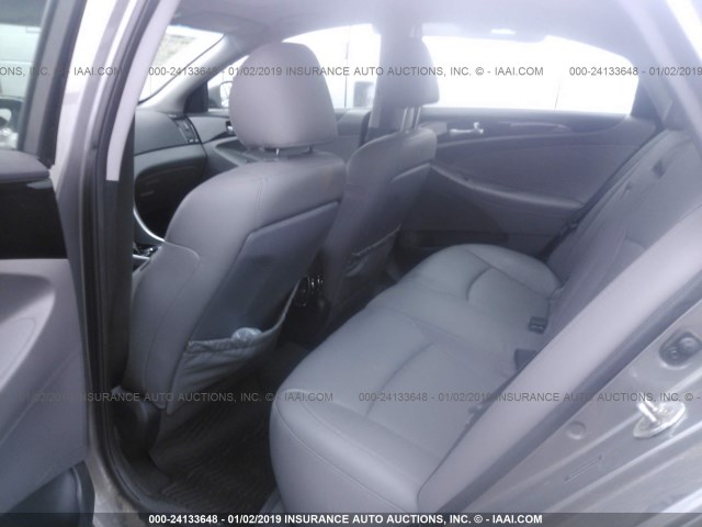 5NPEC4AC9DH607956 - 2013 HYUNDAI SONATA SE/LIMITED GRAY photo 8