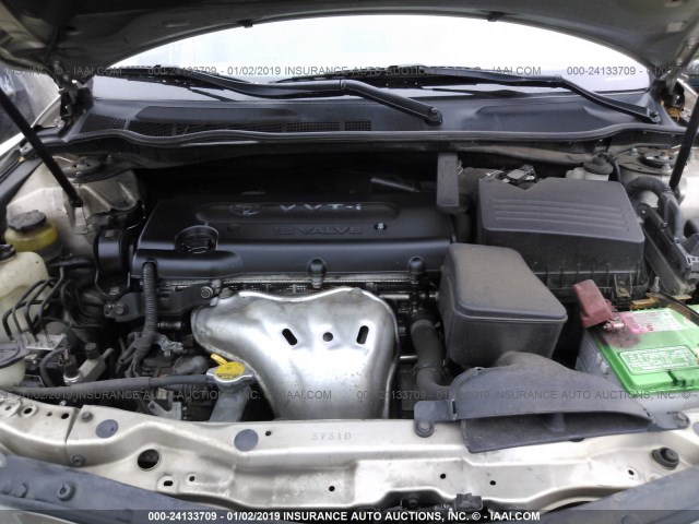 4T1BE46K48U256703 - 2008 TOYOTA CAMRY CE/LE/XLE/SE GOLD photo 10