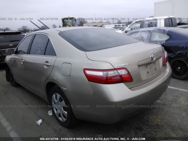 4T1BE46K48U256703 - 2008 TOYOTA CAMRY CE/LE/XLE/SE GOLD photo 3