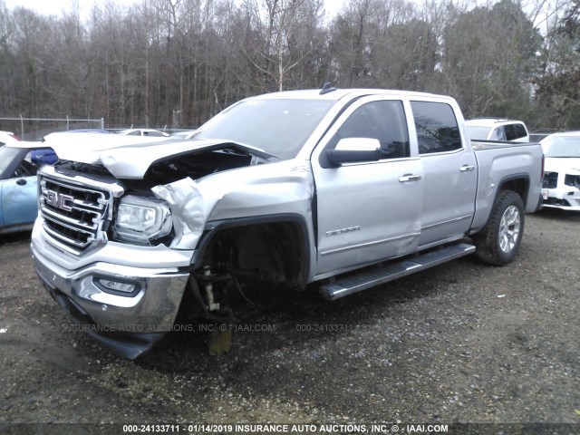 3GTU2NEC2HG357196 - 2017 GMC SIERRA K1500 SLT SILVER photo 2